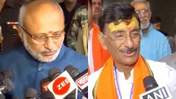 LS Polls: Jharkhand Governor CP Radhakrishnan and BJP candidate Sanjay Seth exercise their right to vote